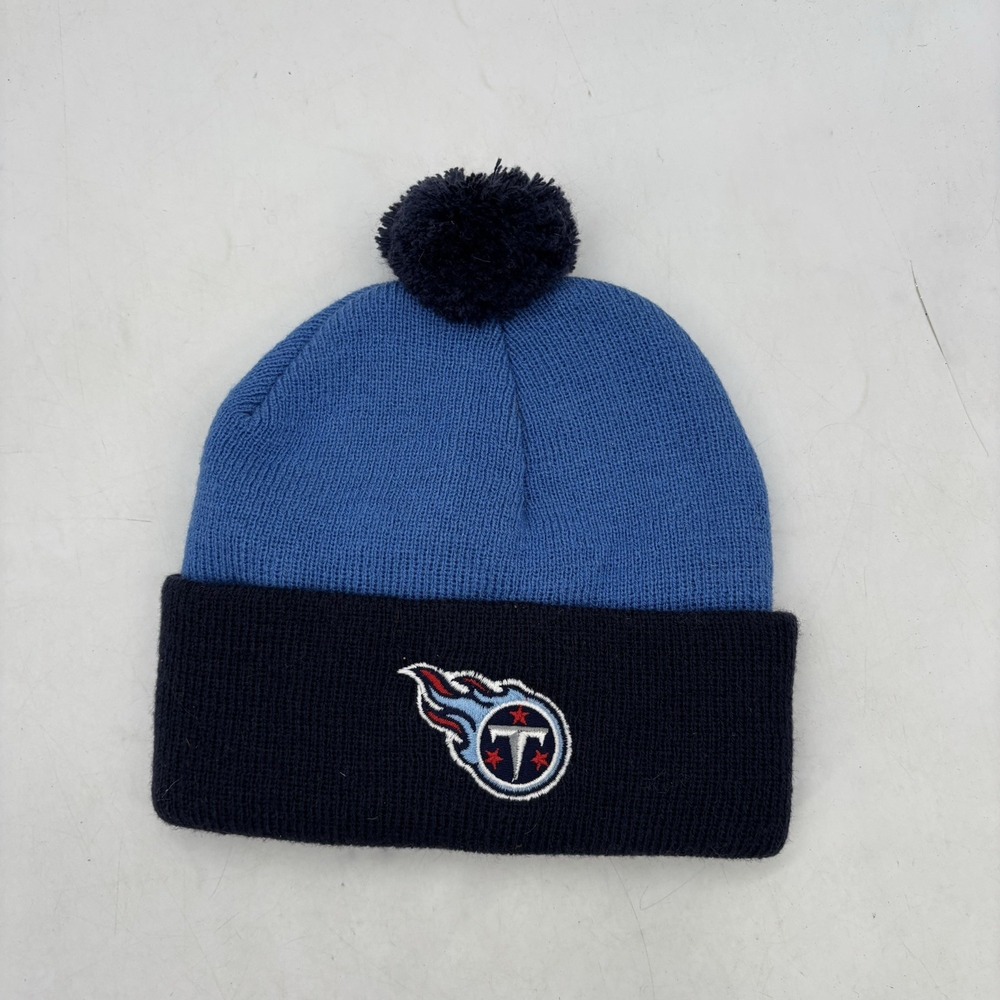 Tennessee Titans Beanie Cuffed Black Knit Hat OSFA One Size Game Day NEW